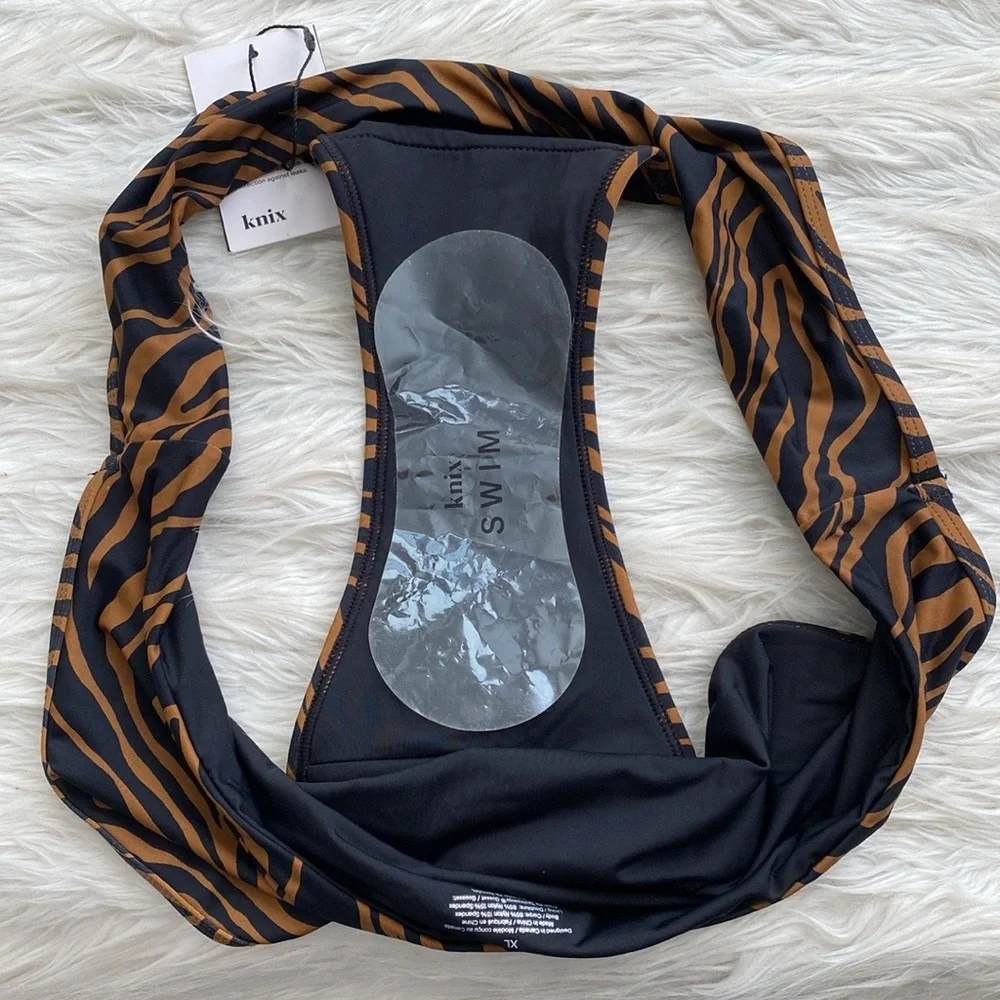 Knix | Tiger Stripe Leakproof Bikini Swim Bottom